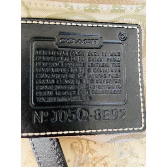 Coach Gallery medium tote black shoulder leather bag 8E92 - Picture 10 of 10